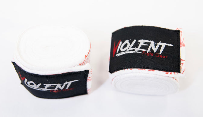 Violent Hand Wraps - White/Red
