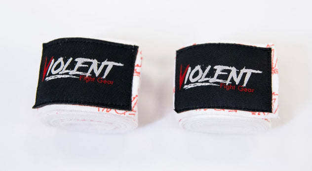Violent Hand Wraps - White/Red
