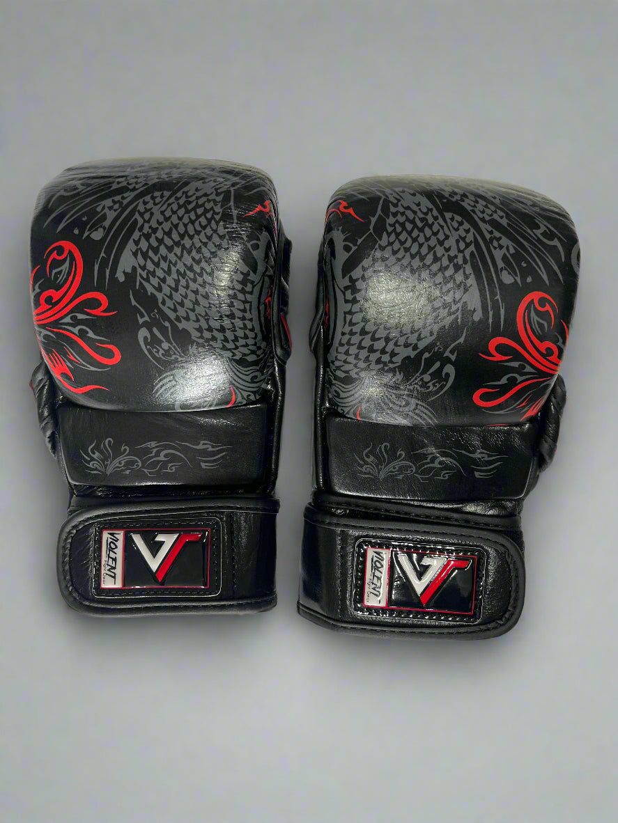 Violent MMA Gloves - Black/Red