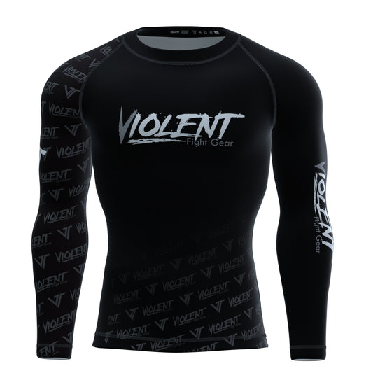 Rashguard long-sleeve (black/grey)