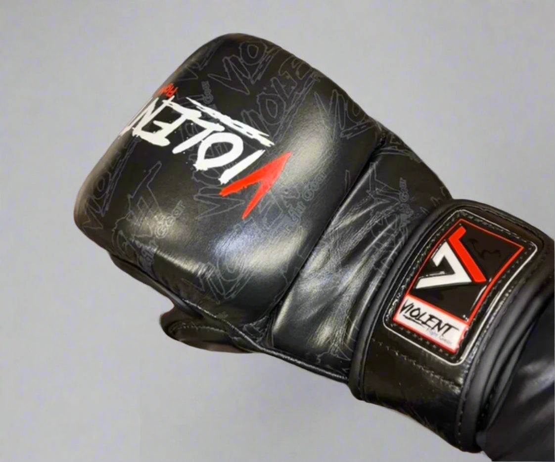 Violent MMA Gloves - Black/White