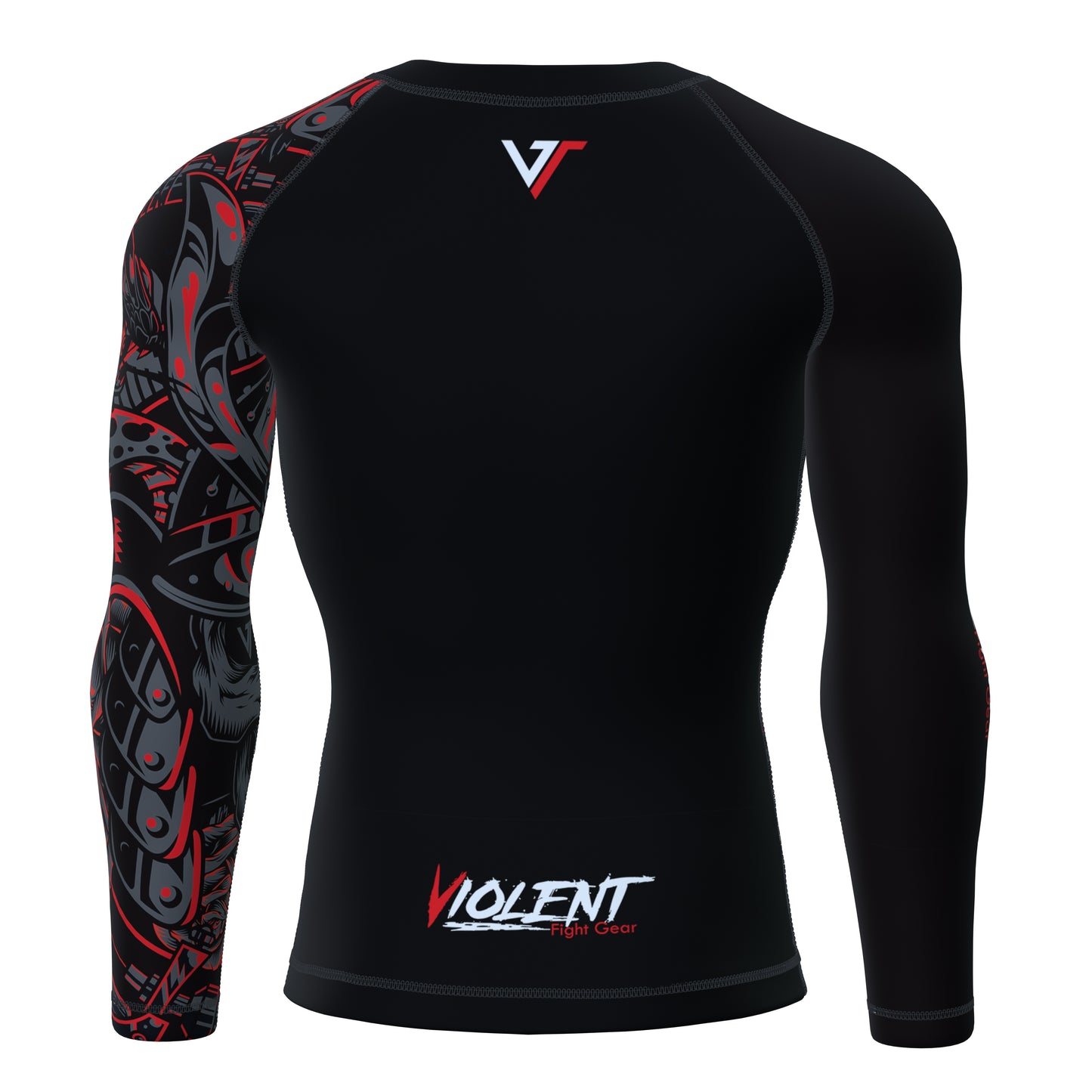 Rashguard long-sleeve black/red