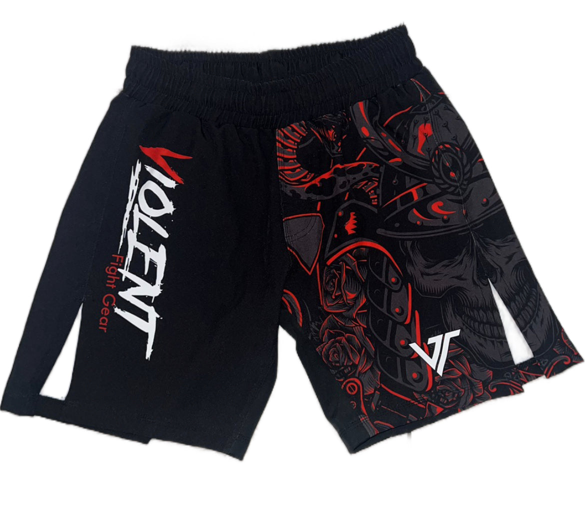 MMA shorts Black/Red