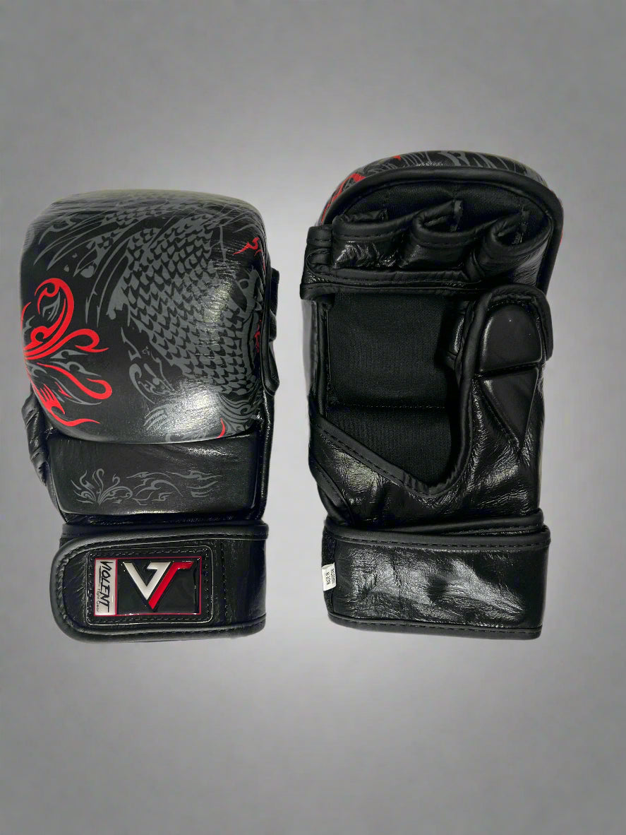 Violent MMA Gloves - Black/Red