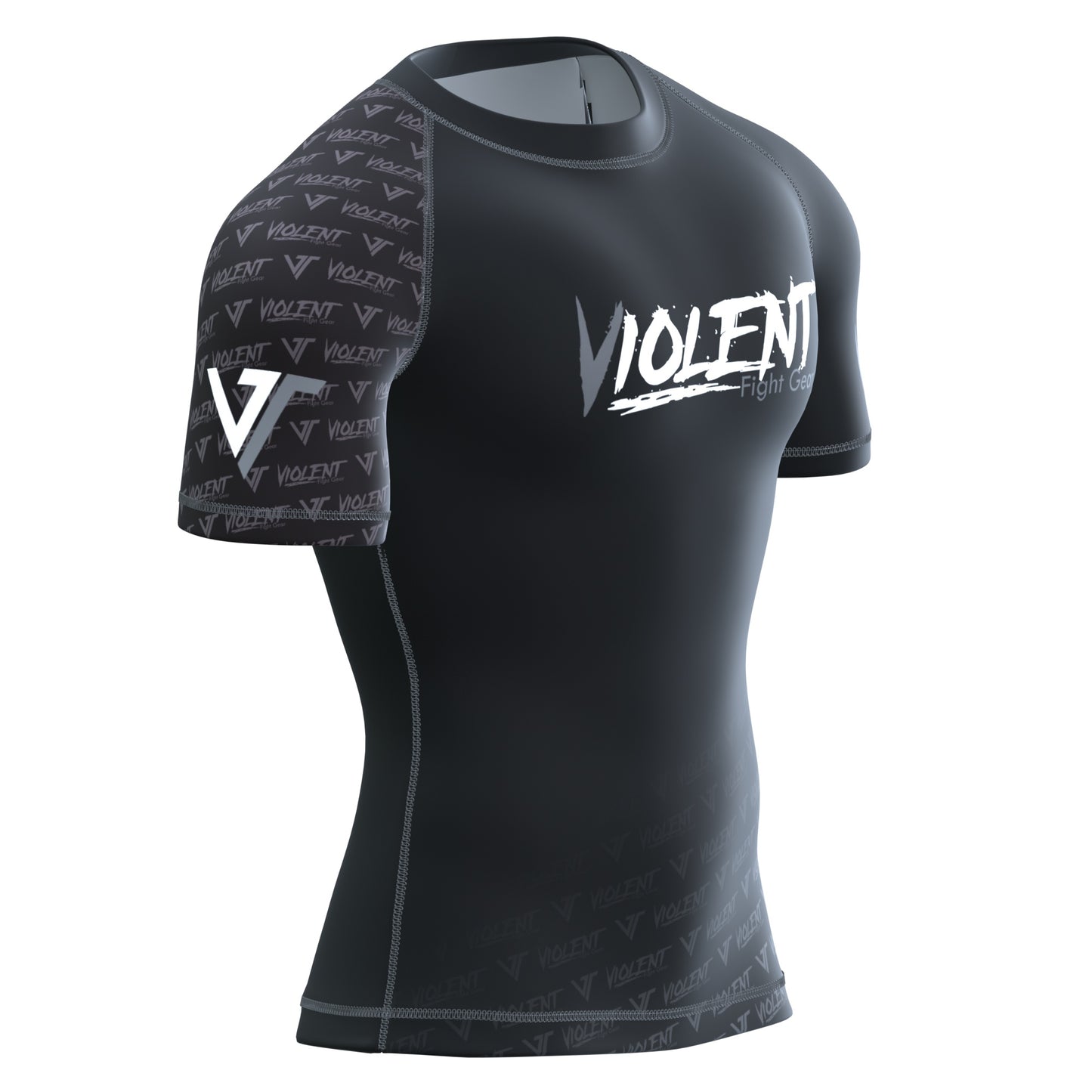 Rashguard short-sleeve black/grey