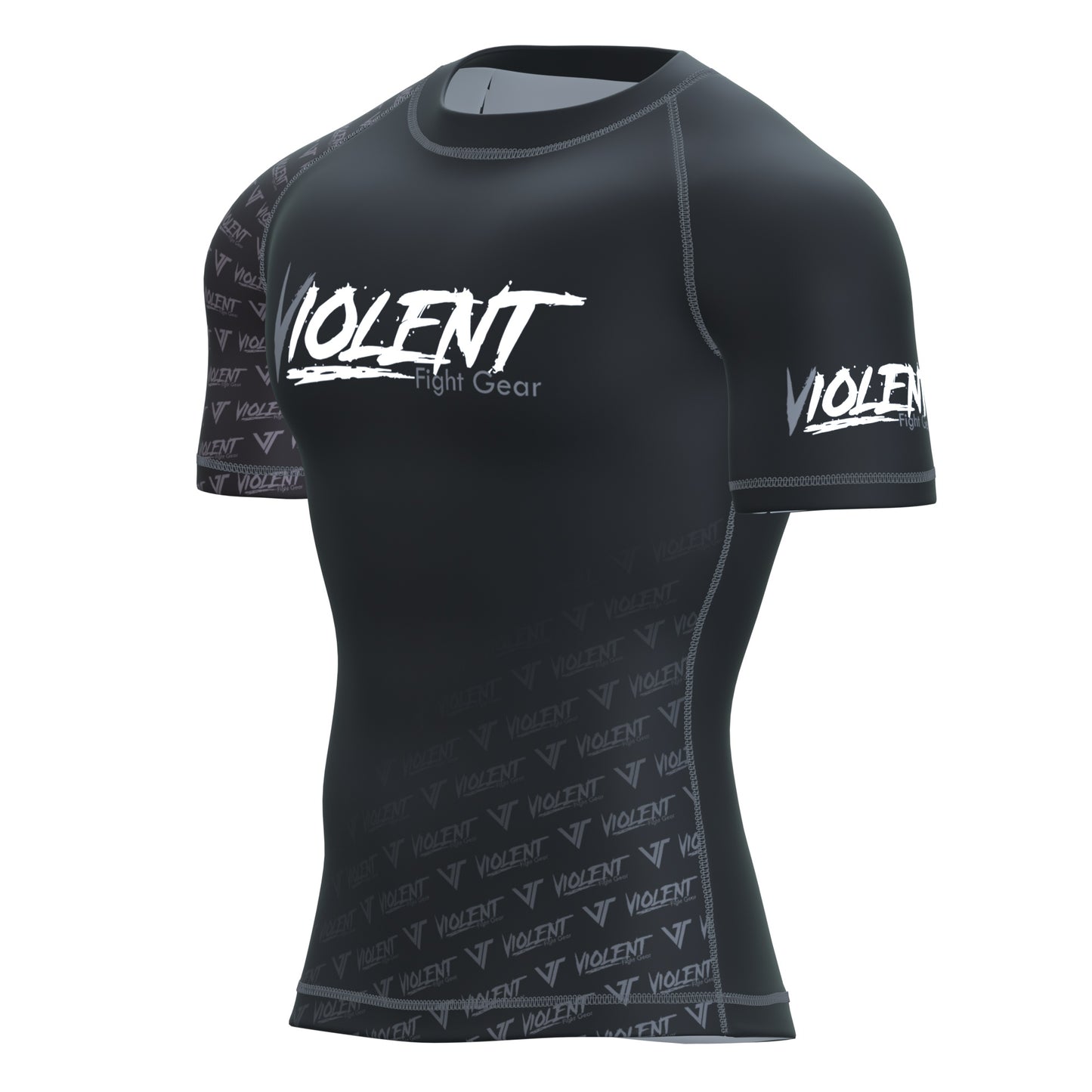 Rashguard short-sleeve black/grey